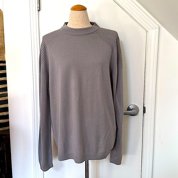 Alchemy Other - Men's Light Gray Alchemy Sweater with Shoulder Detail! L